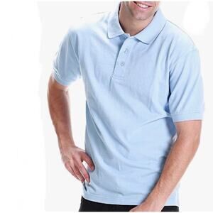 ALL Polo Men's Short Sleeve Solid Regular-Fit 3 Button Polo Shirts